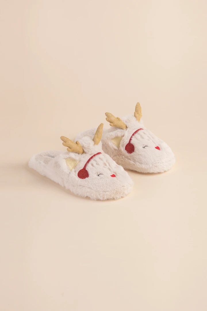 RUYI Pantofole Natalizie Morbida In Peluche Caldo Antiscivolo Donna Uomo Regalo Inverno