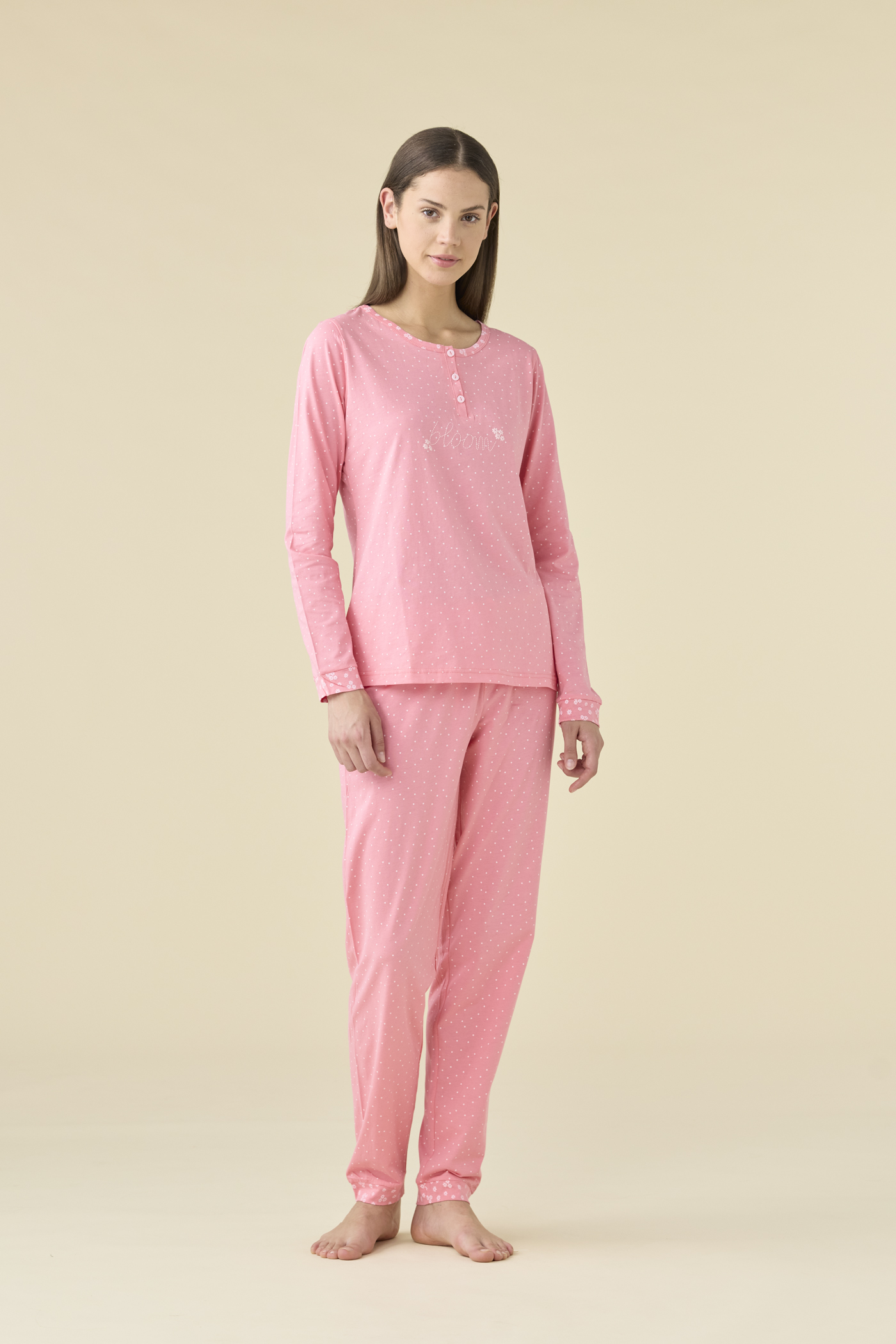 Pigiama in jersey a coste - Rosa chiaro - DONNA | H&M IT