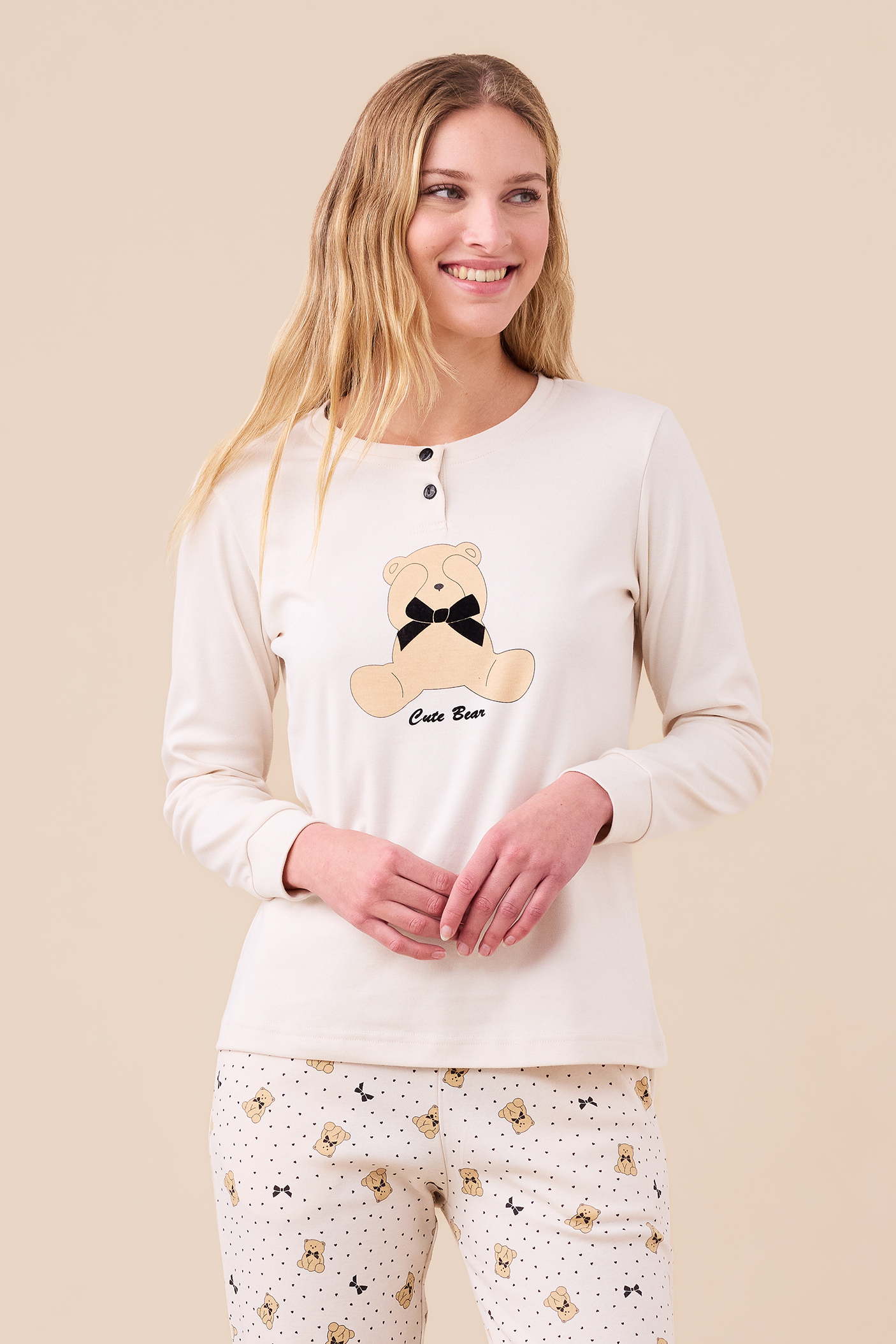Pigiama Donna Invernale In Peluche Morbido - Set 3 Pezzi Con Felpa, Pantaloni Lunghi E Top - Completo Casual Da Casa Caldo E Comodo Per Il Relax - 2