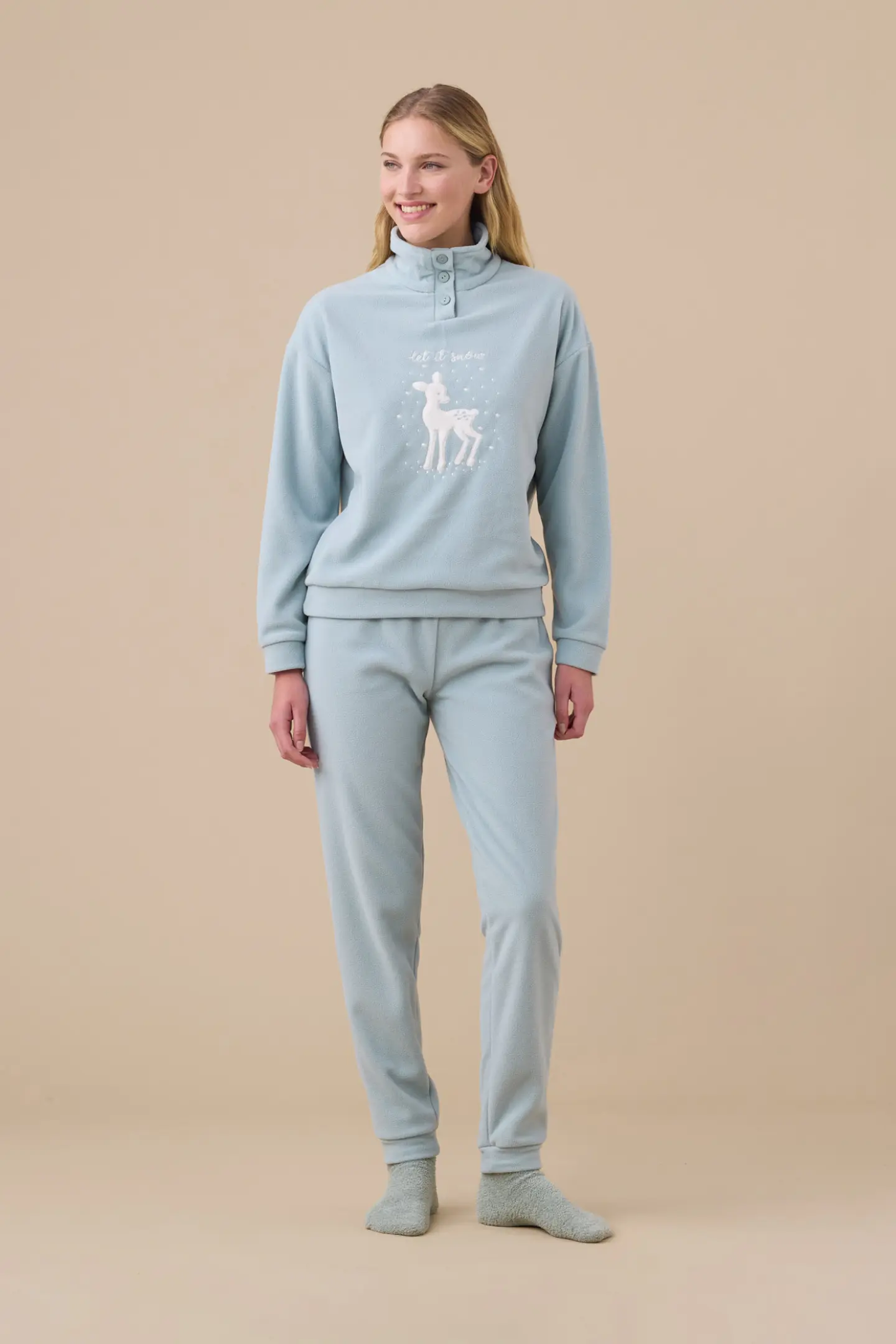 Normann Copenhagen Pigiama Donna Due Pezzi Cotone – Capri A 3/4 Con Maglia Manica Corta, Traspirante E Morbido, Oeko-Tex